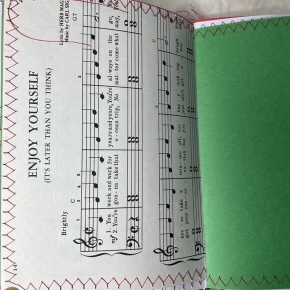 Christmas Junk Journal  With Charm u Washi  Fabric Wrap Tons Ephemera Handmade C - Picture 7 of 16